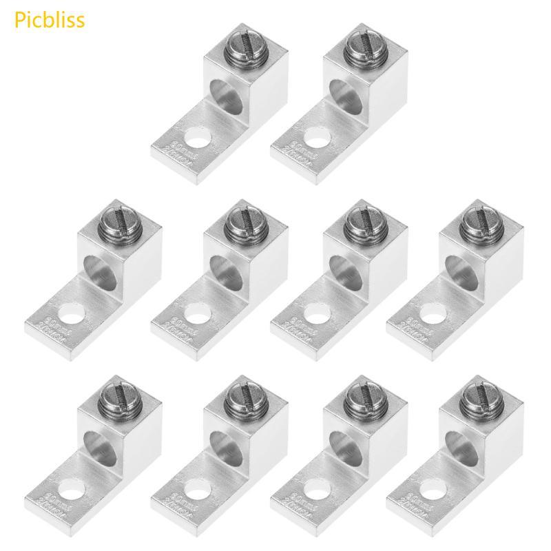 Picbliss เทอร์มินัลอลูมิเนียมบล็อกขั้วต่อไฟฟ้าการนําไฟฟ้าอลูมิเนียม Ground Lugs สําหรับอุปกรณ์ไฟฟ้า 