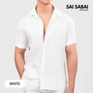 ของแถม ซื้อคู่สินค้าตะกร้าหลักก่อนจะลดอัตโนมัติ เสื้อเชิ้ตแขนสั้นผ้าด็อบบี้ (ลายริ้ว) SAI-SABAI (SS038)