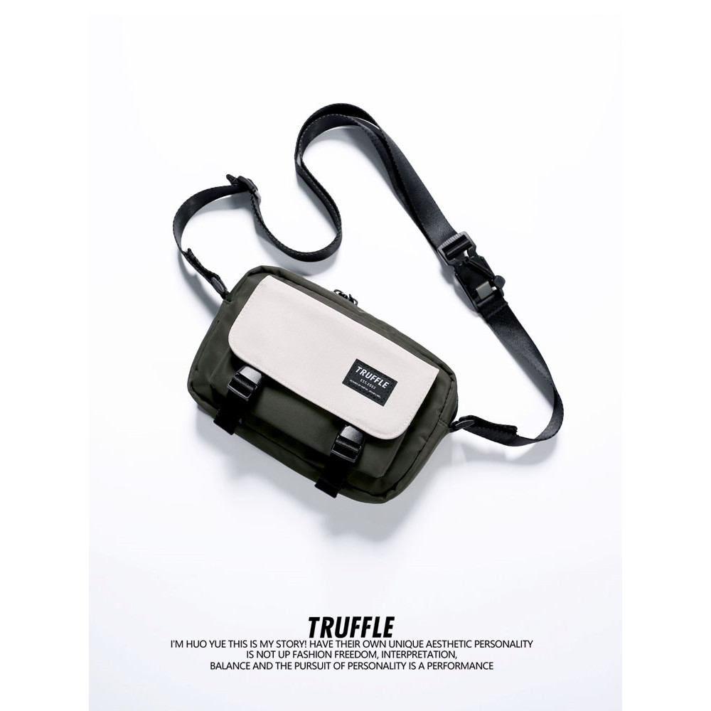 TRUFFLE Street Wear Japanese Shoulder Messenger Bag Mens Mobile Phone Bag Small Bag Casual Shoulder 