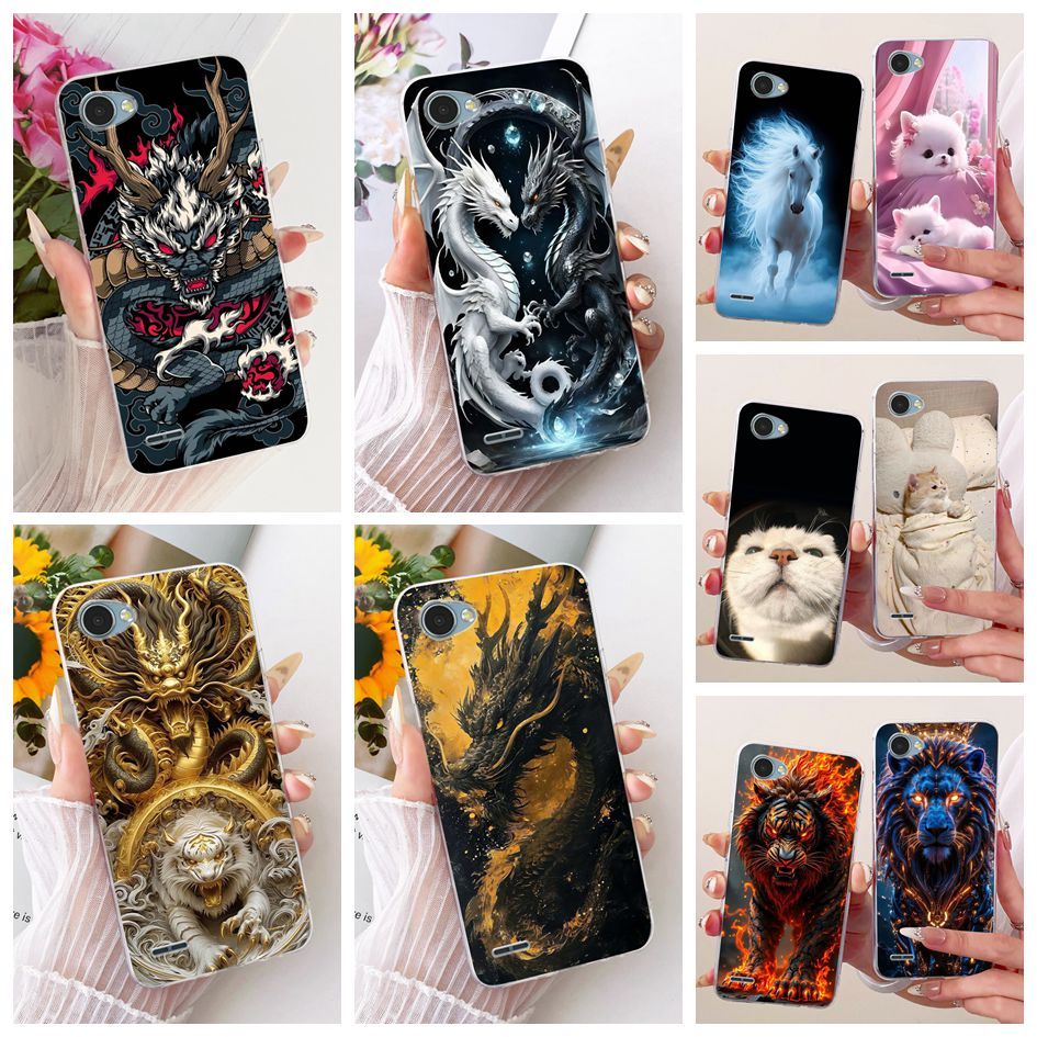 ปลอกการ์ตูนสําหรับ LG Q6 / Q6 Alpha / Q6 Plus X600 X600K X600S M700 เคสโทรศัพท์ Soft Slim ซิลิโคน Co
