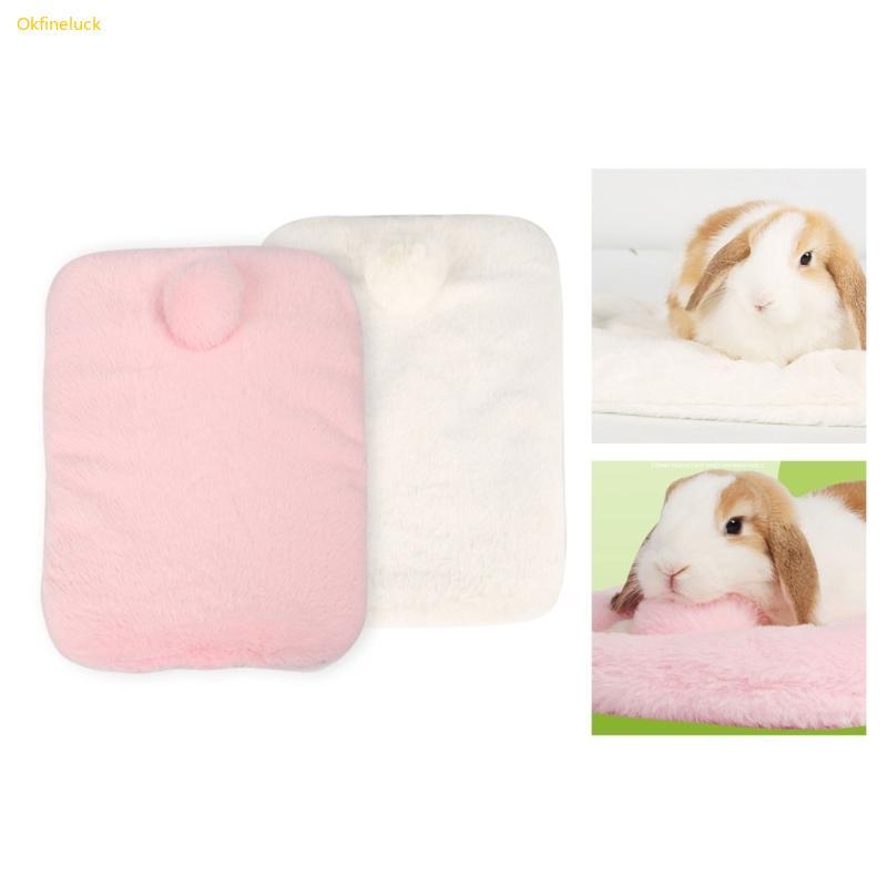 OKFI ฤดูหนาวกรงสัตว์เลี้ยง Sleep เตียง Warm Plush ผ้าปูที่นอนสําหรับเม่น Habitat Decors