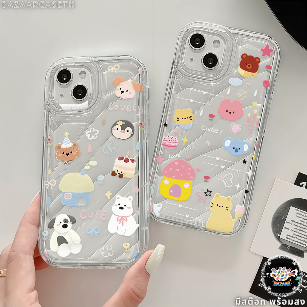 สต๊อกไทย เคสสำหรับไอโฟน17 การ์ตูน ลายแอนิมอล รูปที่ 3