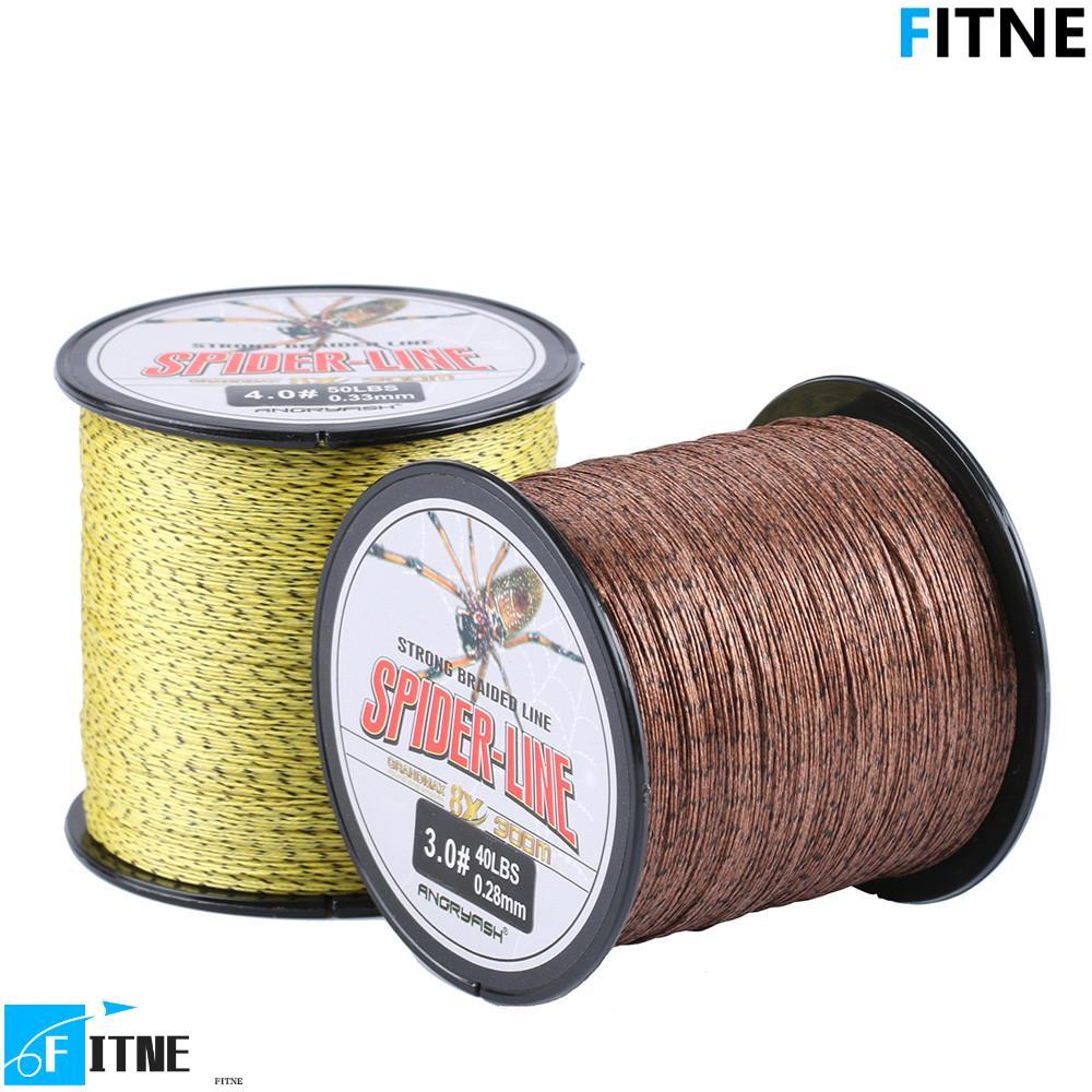 สายตกปลา FITNE ขนาด 100 เมตร กำลังยึด 10-60 ปอนด์ ทำจากพลาสติกเอ็กซ์โพเนเชียล (PE) ลาย camouflage สี