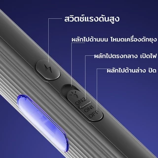COD ไม้ตียุงแบบติดผนัง 4 in 1 ไม้ตียุงไฟฟ้าแรงสูง ยืดหดและหมุนได้ 90° ล่อยุงกำจัดยุง USB
