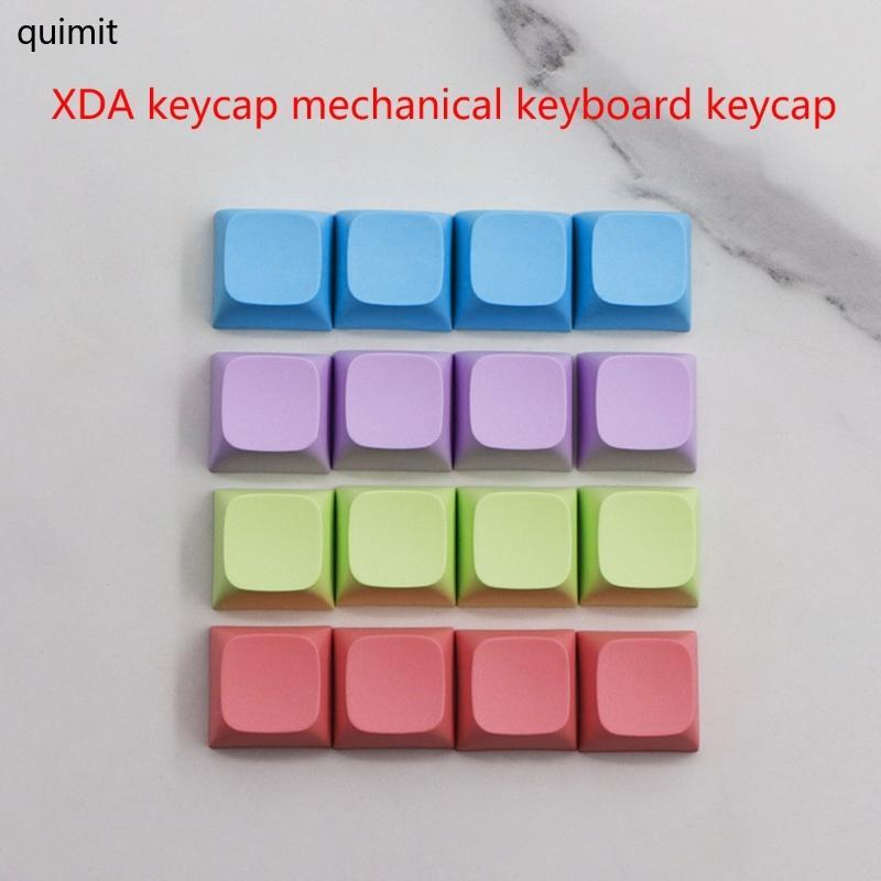 QUIM 4 ชิ้นที่มีสีสัน PBT Keycaps ที่ไม่ซ้ํากัน XDA Profile Keycaps สําหรับคีย์บอร์ดแบบกลไก