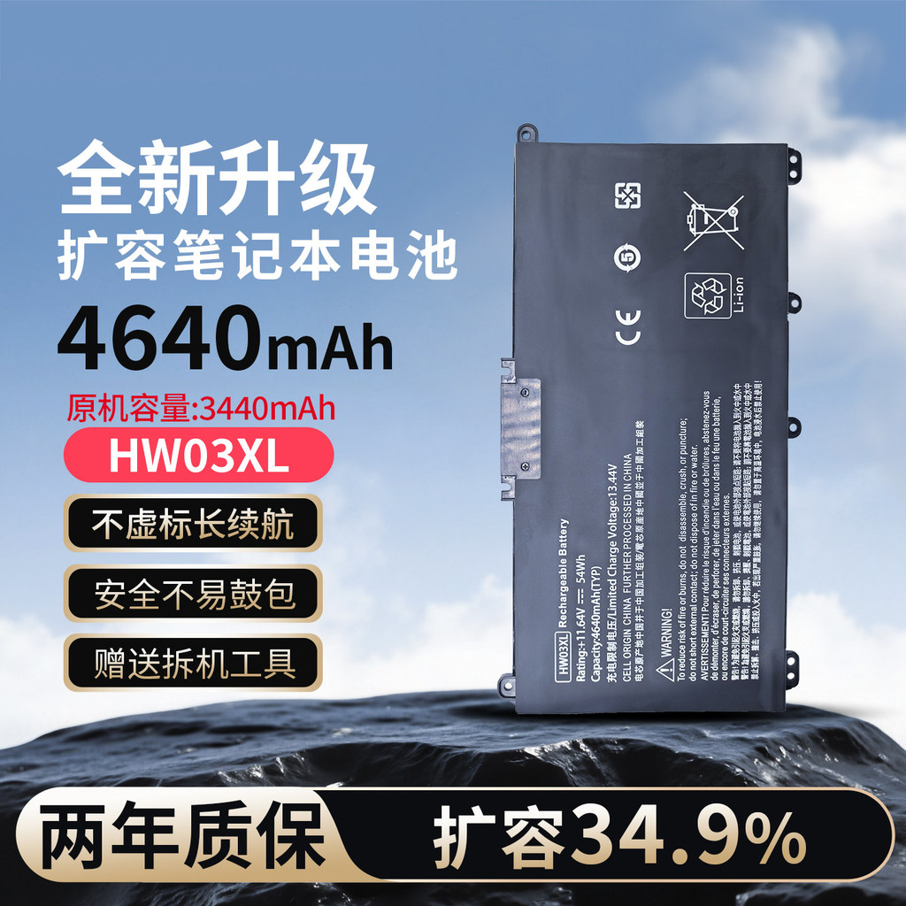 เหมาะสําหรับ HP Star 15 2021 TPN-Q245 246 Q230 15-eg0010TX HW03XL แบตเตอรี่
