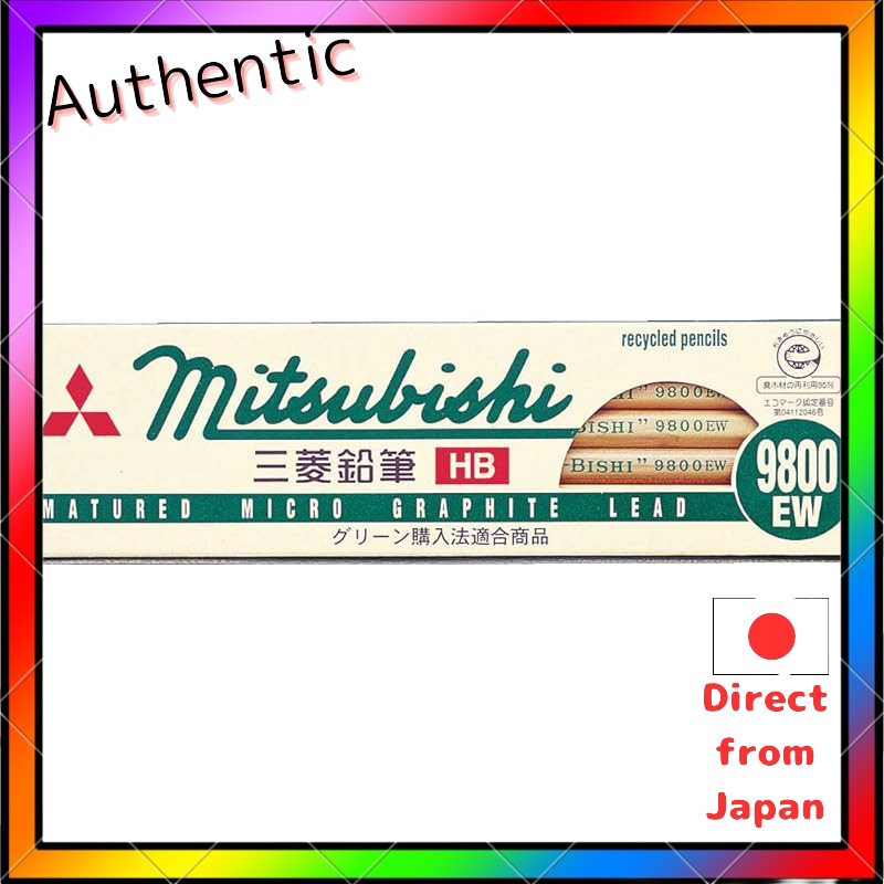 Mitsubishi Pencil Pencil Recycled Pencil 9800EW 2B 12 pieces K9800EW2B