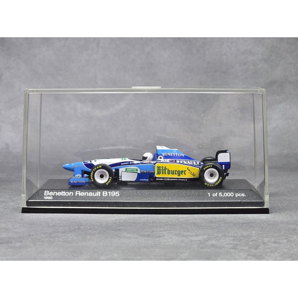 [กําพร้า] 1/64 Mini Cut Minichamps Benetton Renault B195 1995 Renault B195 F1 Racing Car 2009 Hesa ฉ