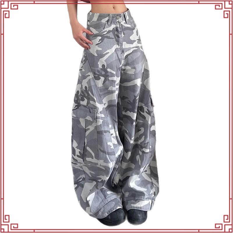 ICEBLINK l army jeans กางเกงยีนส์ลายทหารทรงคาร์โก้