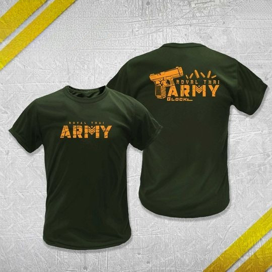 เสื้อยืดลาย ARMY Glock สไตล์ทหาร สำหรับคนรักทหาร หลายไซส์ S-5XL ทั้งชายและหญิง