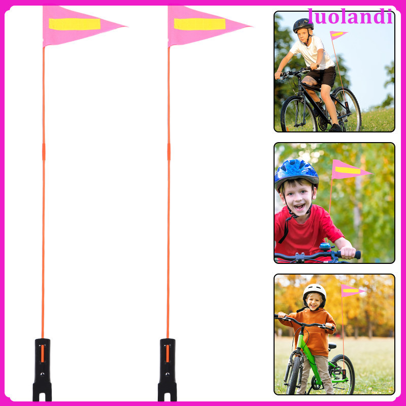 Kids Alert Street Safety Flag Bike สําหรับรถเข็นเด็ก luolandi