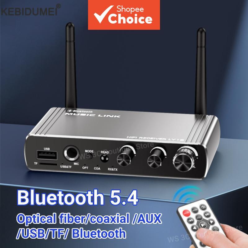 BT 5.4 ตัวรับสัญญาณเครื่องส่งสัญญาณ 3.5 มม.อะแดปเตอร์ไร้สายโคแอกเชียลออปติคอลระยะไกลสําหรับ TV Pro Wireless