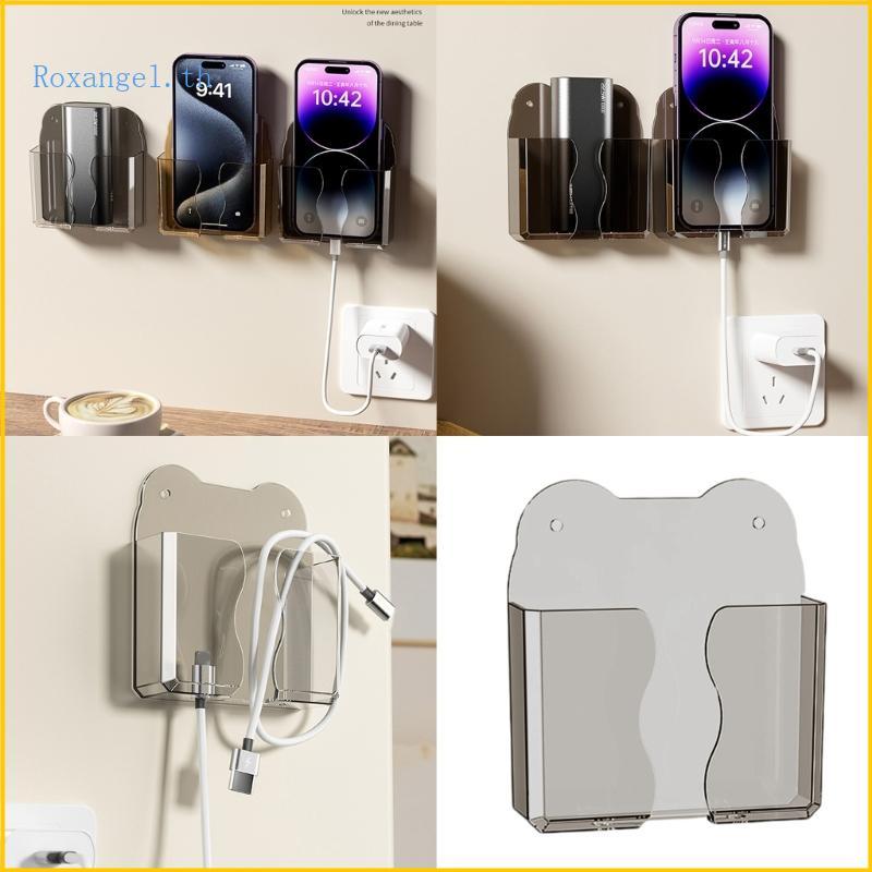 ร็อกซ์ ที่วางโทรศัพท์ติดผนังขาตั้งสําหรับห้องนอนและสํานักงานใช้กับการเข้าถึงการชาร์จ