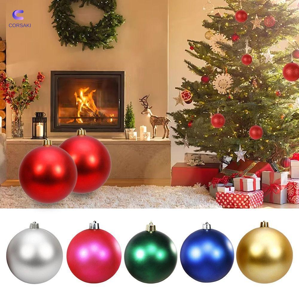 CORSAKI Christmas Ball, Matte 12/15/20CM Year Decoration, Festive Ornament Ball Shape Festive Orname