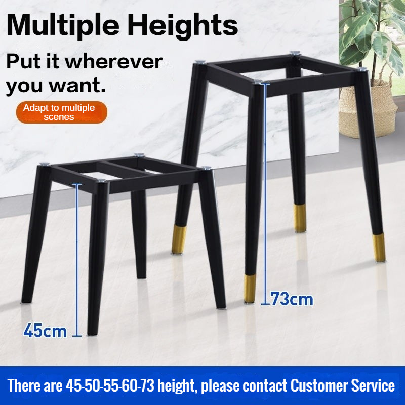 Simple Square Dining Table Feet Slate Round Table Coffee Table Stand Iron Table Leg Marble Table Bas