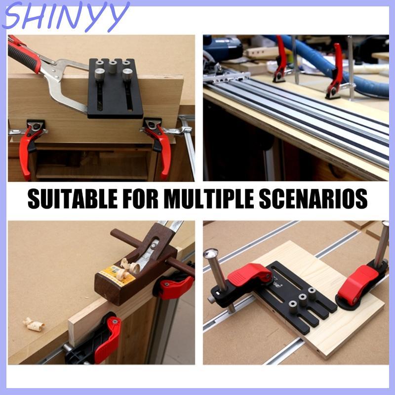 SHI T-Track อลูมิเนียมงานไม้เครื่องตัดตารางคู่มือราง T Slot Tracks Miter Gauge Track Slot Chutes Mit