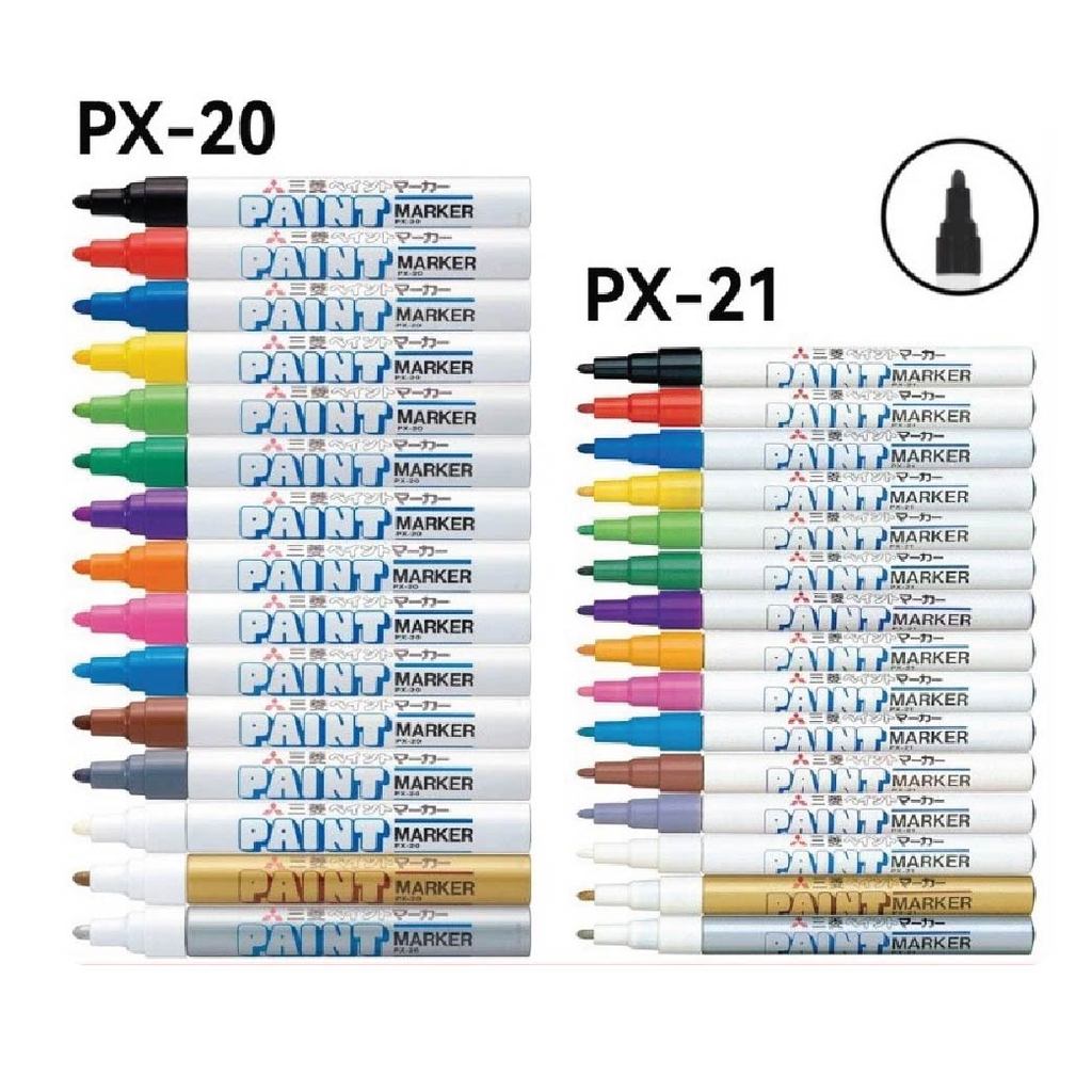 ปากกามาร์กเกอร์สี Uni PX-20 / PX-21 Medium / Fine