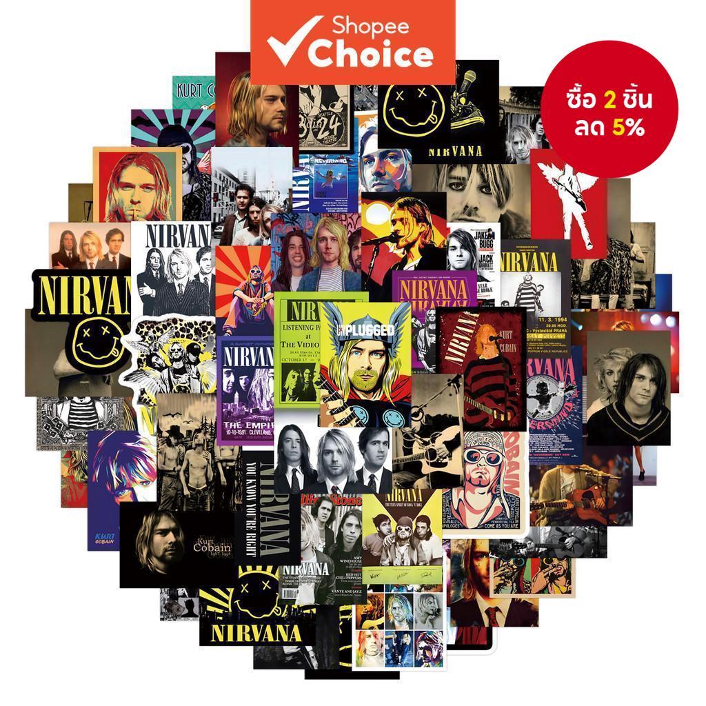 100/50 ชิ้น NIRVANA Rock Band Graffiti สติ๊กเกอร์ - จักรยาน, บัญชีมือ, กล่องดินสอ Decals