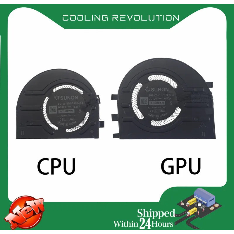 1PCSLaptop CPU GPU พัดลม EG75071S1-C140-S9A EG75071S1-C150-S9A สําหรับ Lenovo ThinkPad X1 Extreme 4t