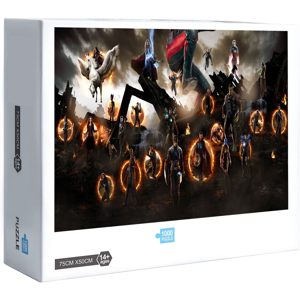 ใหม่ Rocket Raccoon GrootStar-Lord Bucky Barnes Okoye 300 500 1000 ชิ้นจิ๊กซอว์ปริศนาตกแต่งบ้านเกมขอ