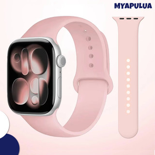 สายยางซิลิโคนอ่อน for Smart Watch IWatch Ultra 3 2 49มม 46มม 45มม 44มม 42มม 41มม 40มม Series 11 10 9 8 7 6 5 4 SE 3 2 1