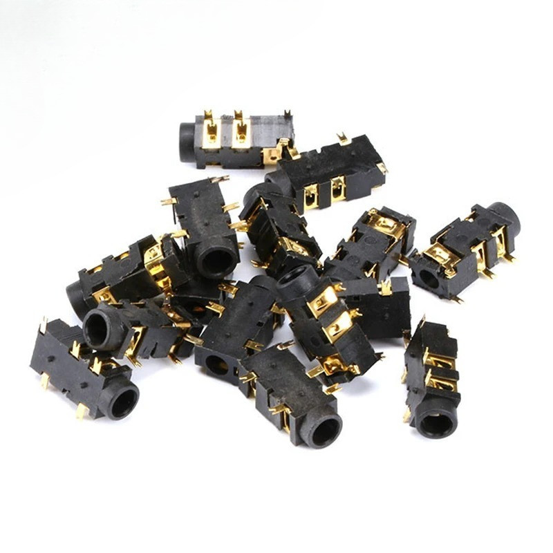 10PCS 3.5 มม.หูฟัง PJ-327A Gold-Plated Patch 5 Pin SMD Audio หูฟัง/ซ็อกเก็ตหูฟัง PJ327A MP3 อุปกรณ์เ