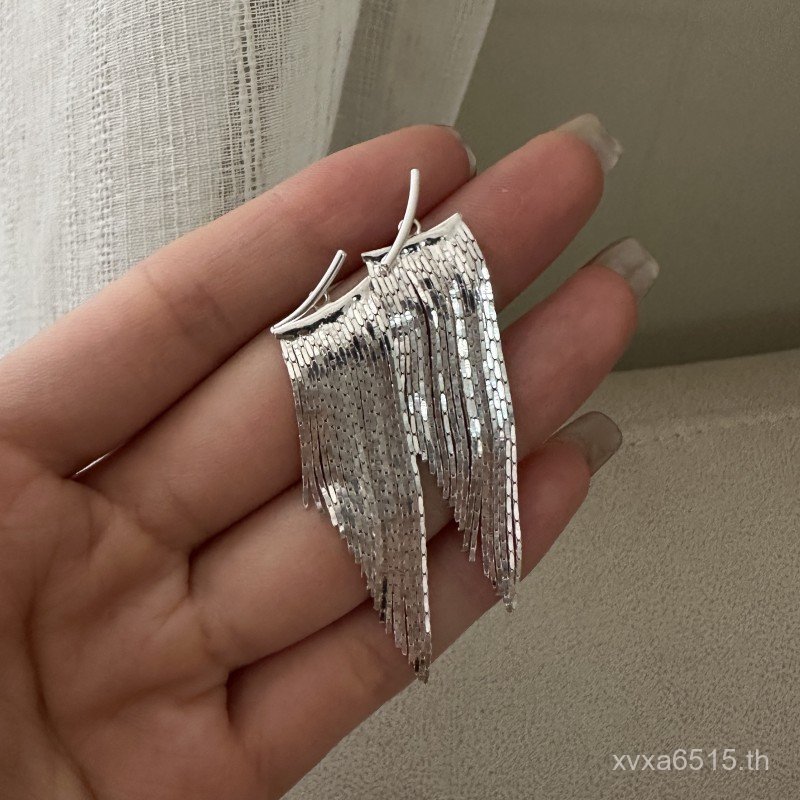 สร้อยคอมินิมอลอารมณ์ย้อนยุค อินฟลูเอนเซอร์เกาหลี ลาย INS เงินสเตอร์ลิง S925 แบบ RH4V