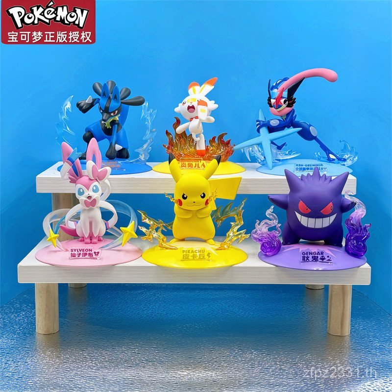 การตกแต่งฟิกเกอร์ Pokémon Dream Scene Pokémon Fast Dragon Play Gift ของแท้พร้อมสต็อก F2JP