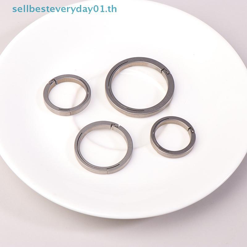 & Sellingbest & Titanium Alloy Flat Key Ring Rope Drop Hanging Buckle Car Key Rings Holder Quickdraw