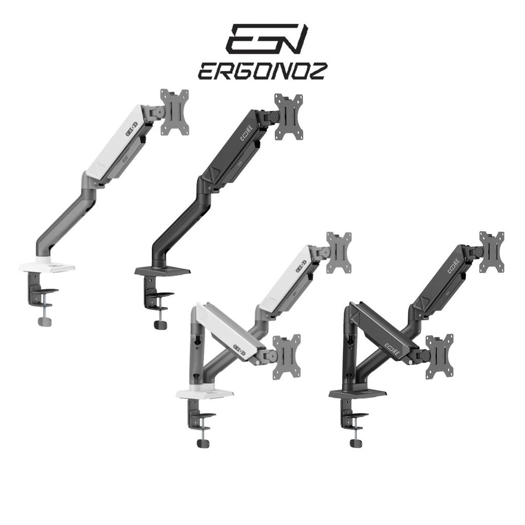 ERGONOZ Monitor Arm แขนจับจอ รุ่น EGN-CORE-S/CORE-D สำหรับจอ 17-32" รับประกัน 2 ปี