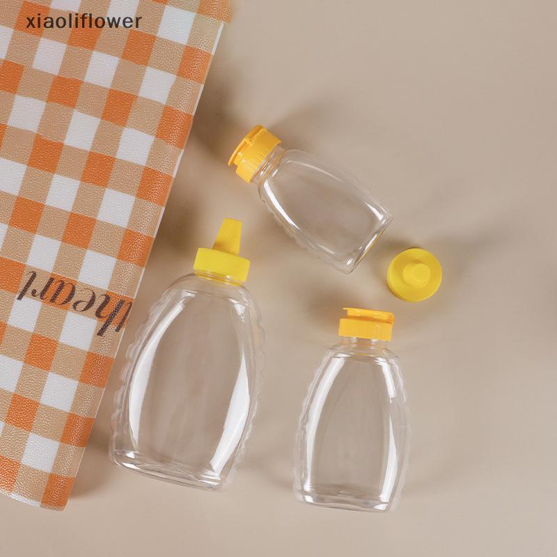 [XIA] 180/320/360/720 ML ใสนํามาใช้ใหม่พลาสติกน้ําผึ้งขวดบีบน้ําผึ้งคอนเทนเนอร์ผู้ถือที่มีฝาปิดพลิกส