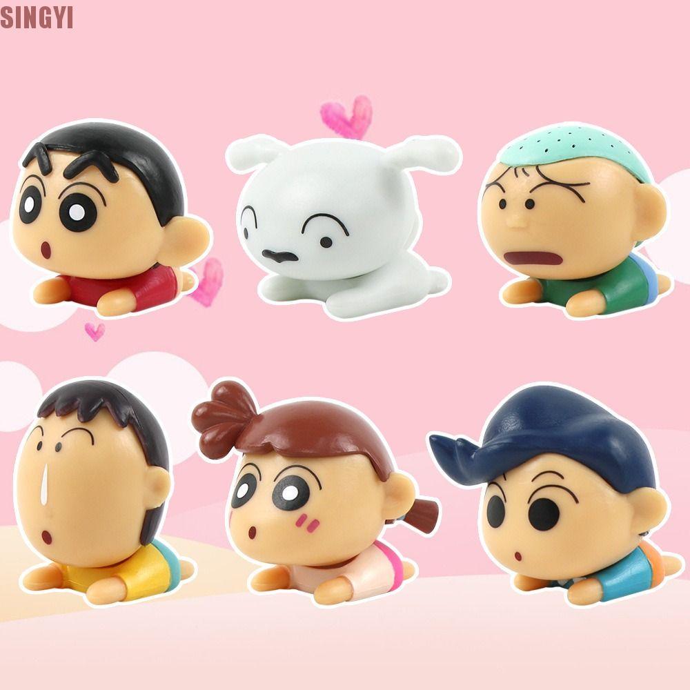 SINGYI Nohara Shinnosuke รุ่น, Misae Sakurada Crouching Posture Crayon Shin-chan รูป, Miniature Hiro