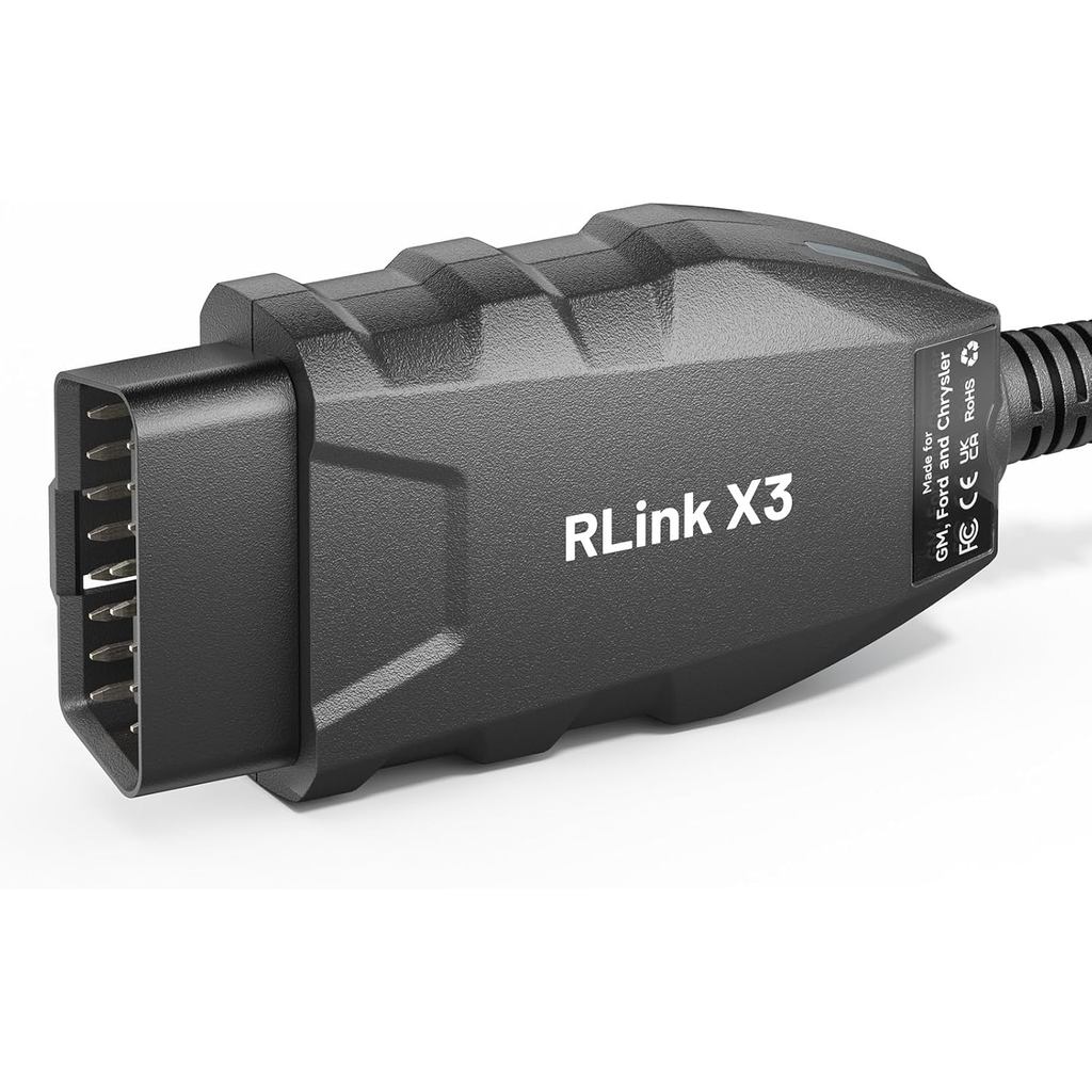 TOPDON RLink X3 OBD2 อะแดปเตอร์สําหรับ GM/Ford/Chrysler, J2534 Pass-Thru โปรแกรมเมอร์, OBD USB FORSc