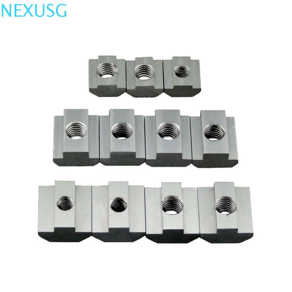 NEXUSG Hammer Nut อลูมิเนียมโปรไฟล์ T Block 2020 3030 4040 4545 Square T Slot Nut