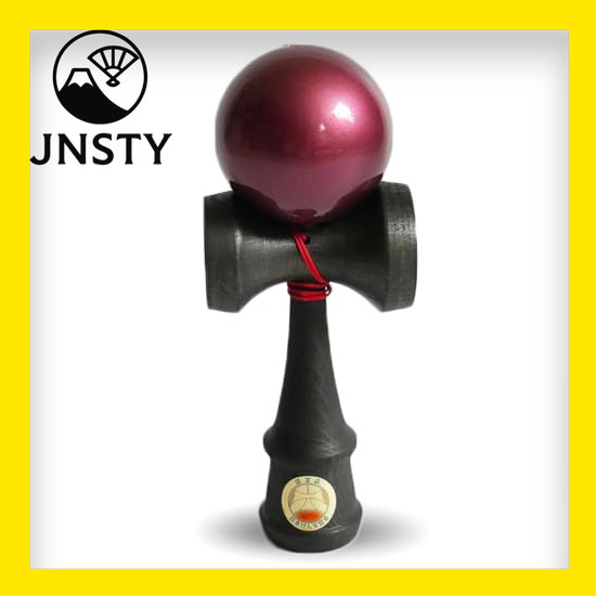 【Direct From Japan】 Adult Kendama Kitsusako Original Black × Red Kendama for Competition