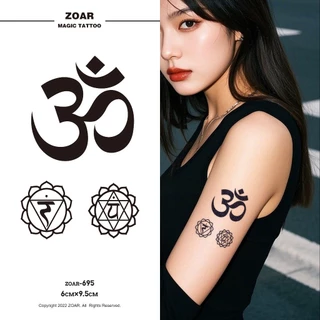 COD🔥 ⚡ส่งจากไทย⚡ แทททูZOAR🚛L01 Magic tattooสติ๊กเกอร์รอยสัก กันน้ำ ยันต์ห้าแถว รอยสัก ลายสัก 15 วัน สีดำ กึ่งถาวร