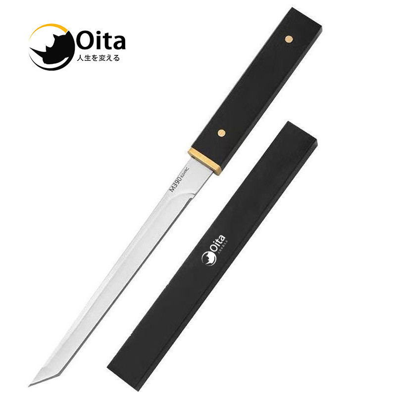 Oita มีดผลไม้ครัวสแตนเลสสีดํา - เหมาะสําหรับผักและผลไม้