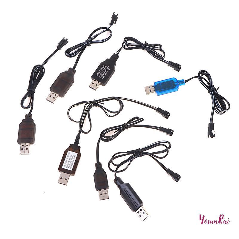 YosunRui] 3.6-9.6V 250mA NiMh/NiCd Battery สายชาร์จ USB SM 2P Forward Plug ใหม่