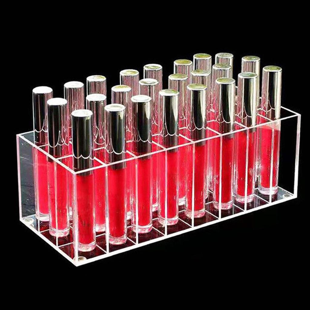 [arutoxalc] 24 Slot Lipstick Organizer ที่วางลิปสติกสําหรับโต๊ะเครื่องแป้งห้องนอน