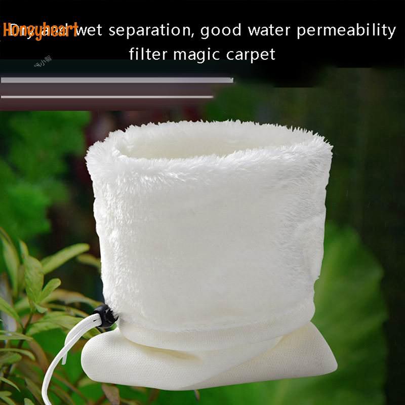 <Honeyheart> Aquarium Filter Reuse Wash Filter Fish Tank Filter Cotton Bag Bio Chemical Biological F