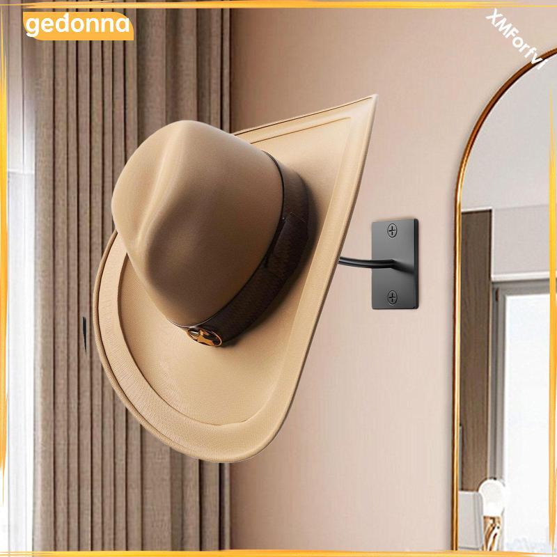 [gedonna] Cap Rack Baseball Cap Organizer Wall Mount Rustic Black Holder Cowboy Hat Hanger