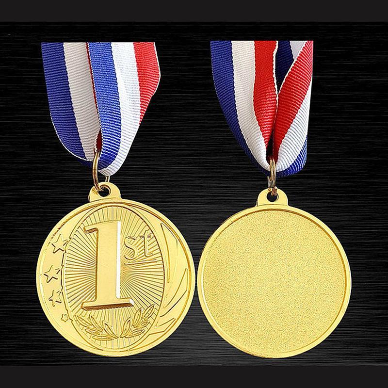 Technicolorsuper 1 Piecepetition Awards โลหะ Winner เหรียญสําหรับเกม 5 ซม.ทอง/เงิน/เข็มกลัดนักเรียนร