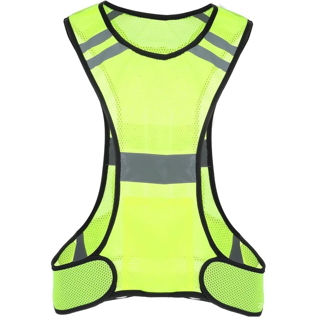 Reflective Running Vest High Visibility Running Gear with Large Pocket Night Lightweight Reflective 