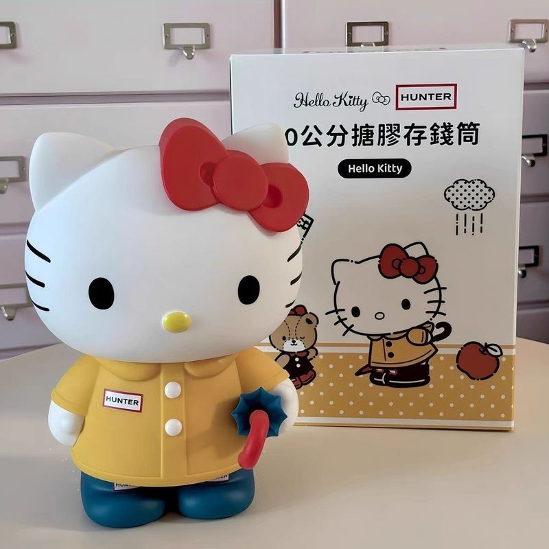 2025 จัดส่งทันที Hello Kitty 30 ซม. 711 ถังเก็บของขวัญไวนิล จํากัด