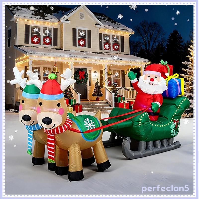 [Perfeclan5] คริสต์มาส Inflatable ความแปลกใหม่ Weatherproof Santa Claus สําหรับ Garden Mall Plaza