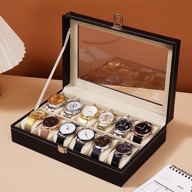 New Product#[2786People Collection]Luxury Leather Watch Box Storage Case for Mechanical Watches Dust