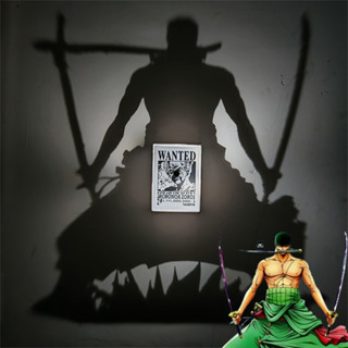 One Piece Zoro Creative Light Shadow Night Light Anime สินค้…