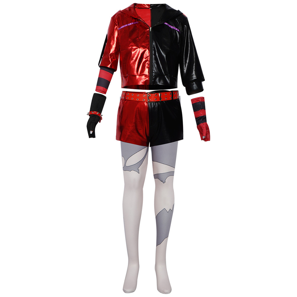 Otherworld Suicide Squad cosplay costume Harley Quinn Clown women's leather baseball costume cosplay