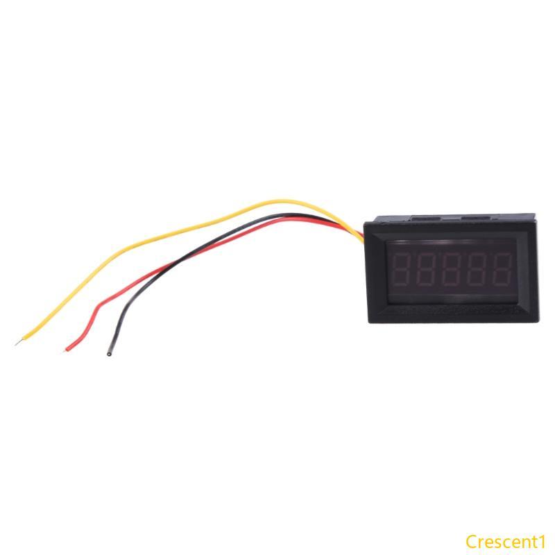 Crescent1 DC 0 0000-3 0000A แอมป์มิเตอร์ดิจิตอลจอแสดงผล mA ดิจิตอลแอมป์มิเตอร์ 0 36 นิ้วสีแดง L
