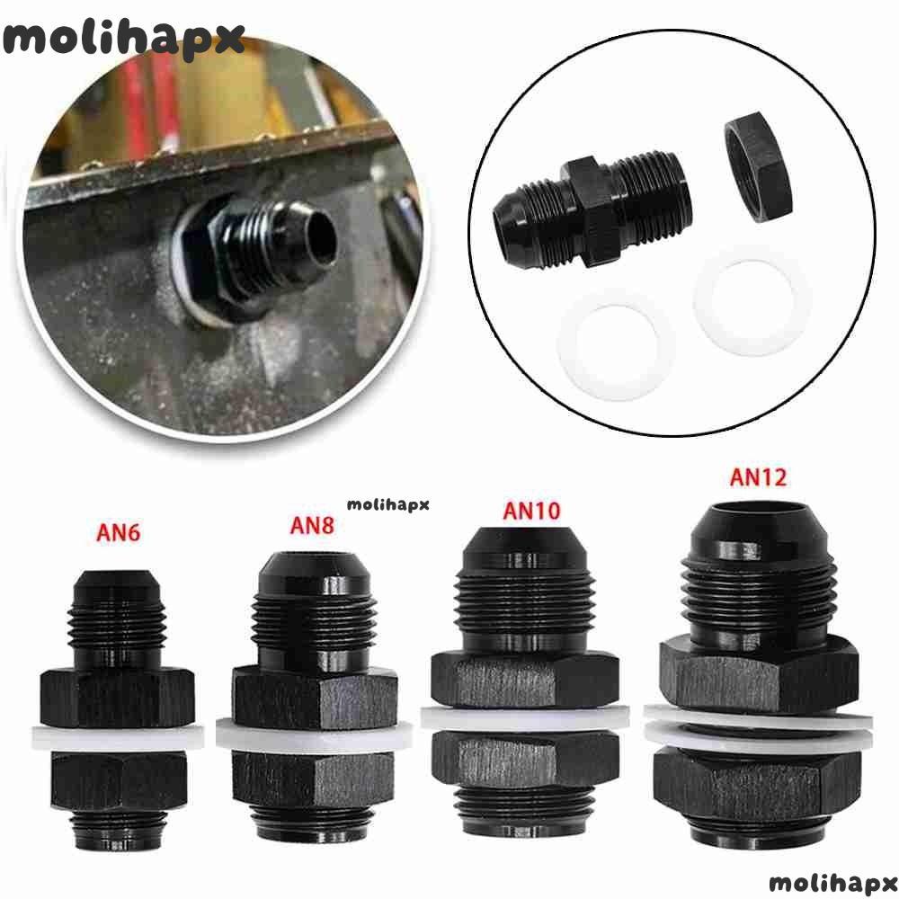 MOLIH Cell Bulkhead Fitting Aluminium Washer Connector Auto Parts